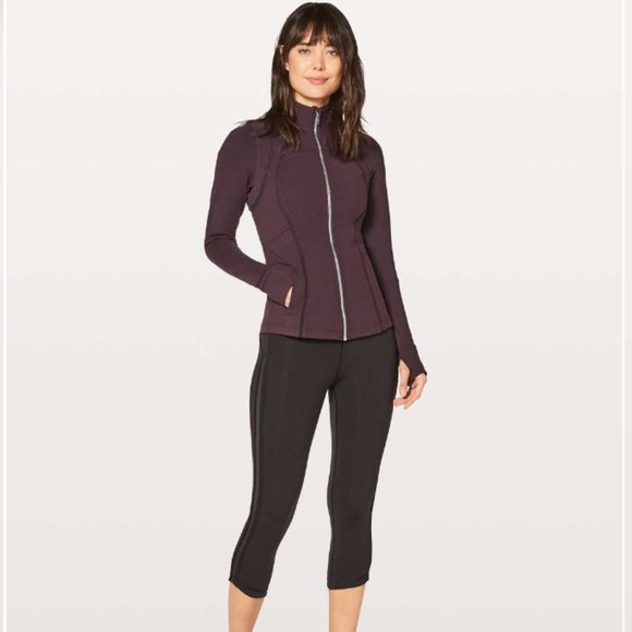 Lululemon Define Jacket Wing Mesh Black Cherry 8 - Picture 2 of 16